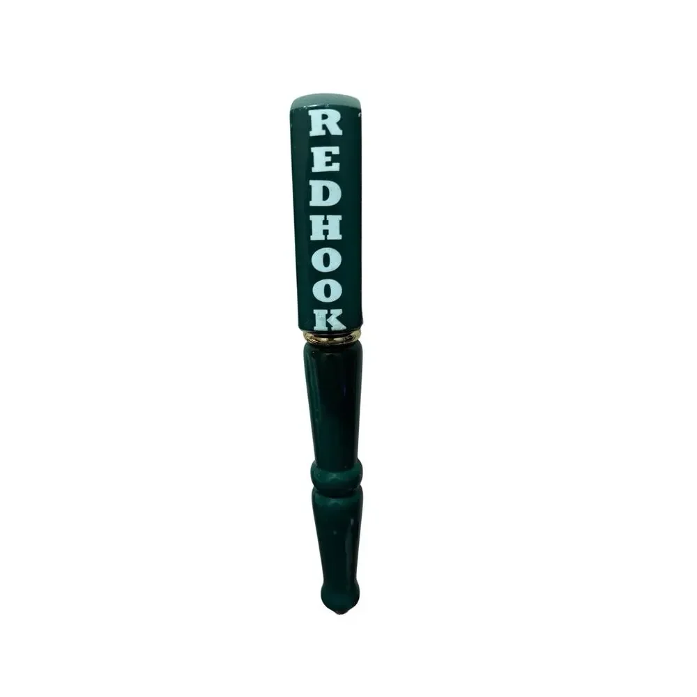 Red Hook Brewery WinterHook Beer Tap Handle Green 11” Wooden Vintage